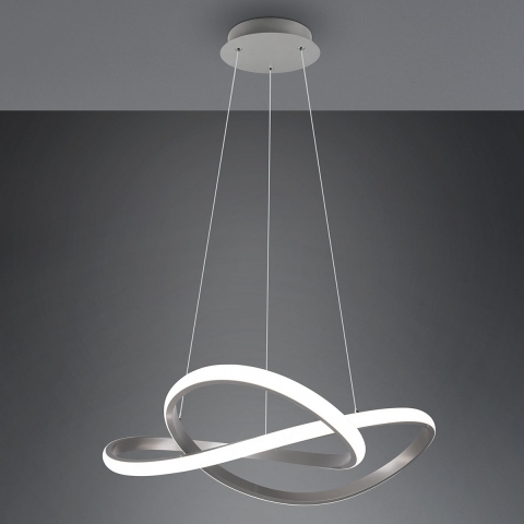 Wohnzimmerbeleuchtung LED Pendelleuchte, Verschlungen, Switch Dimmer, 4000K, 150 cm Höhe