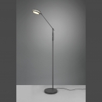 LED Stehleuchte, Sensordimmer, Farbwechsler, Memoryfunktion, Anthrazit, 133 cm Höhe, Wohnzimmerbeleuchtung, Leseleuchte, Wohnzimmerleuchte, Praxisstehleuchte, Wartezimmerlampe, Officeleuchte, Bürostehleuchte, Innenraumbeleuchtung, Wohnraumbeleuchtung, IP20
