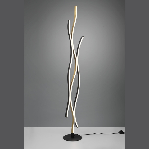 LED Stehleuchte, Farbwechsler, Memoryfunkton, Dimmer, Schalter, 138 cm Höhe, Hotelstehleuchte, Caféleuchte, Flurstehlampe, Praxisstehleuchte, Wartezimmerbeleuchtung, Korridorlampe, Innenraumbeleuchtung, Wohnraumbeleuchtung, IP20