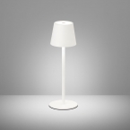Restaurantbeleuchtung LED Outdoor Tischleuchte, Weiss, Sensordimmer, Akku, USB, 38 cm Höhe, Nachttischleuchte, Bettleuchte, Sideboardbeleuchtung, Kommodenbeleuchtung, Dekoleuchte