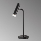 Lampe de table LED, noir, Réglable à intensité variable, métal, 6 watts, 730 lumens, 3000 kelvins, lampe de lit, lampe de chevet, lampe de commode, lampe d'étagère, lampe de buffet, lampe de table de chambre à coucher, éclairage domestique, éclairage d'intérieur, IP20