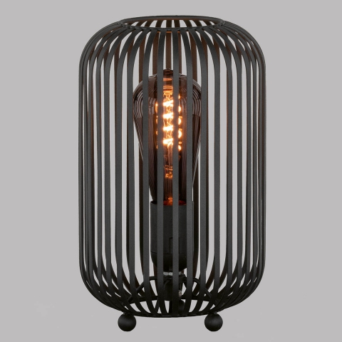 Tischleuchte, Gitter, Lichteffekt, Oval, Schnurschalter, 25 cm Höhe, Wohnzimmerbeleuchtung, Hoteltischleuchte, Sideboardleuchte, Kommodenleuchte, Anrichtenleuchte, Wohnzimmerleuchte, Schlafzimmerleuchte, Innenraumbeleuchtung, Wohnraumbeleuchtung, IP20