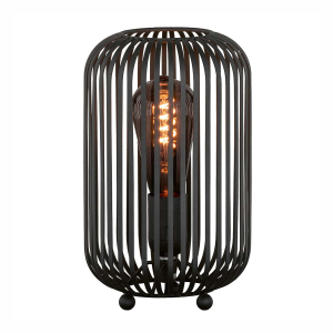 Tischleuchte, Gitter, Lichteffekt, Oval, Schnurschalter, 25 cm Höhe, Wohnzimmerbeleuchtung, Hoteltischleuchte, Sideboardleuchte, Kommodenleuchte, Anrichtenleuchte, Wohnzimmerleuchte, Schlafzimmerleuchte, Innenraumbeleuchtung, Wohnraumbeleuchtung, IP20