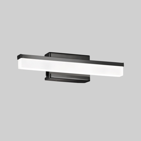 Badleuchte, Wandleuchte, LED, Schalter, Badezimmer, Außenleuchte, IP44, 6,5 Watt, 820 Lumen, 3000 Kelvin, Stromsparend, Weiß, Schwarz, Spiegelbeleuchtung, Feuchtraumleuchte