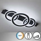 Schlafzimmerbeleuchtung LED Deckenleuchte, Farbtemperaturwechsler, Dimmer, Fernbedienung, 77 cm x 36 cm, Wohnzimmerleuchte, Praxis Wartezimmer Deckenlicht, Hotelleuchte, Café Deckenbeleuchtung, Innenraumleuchte