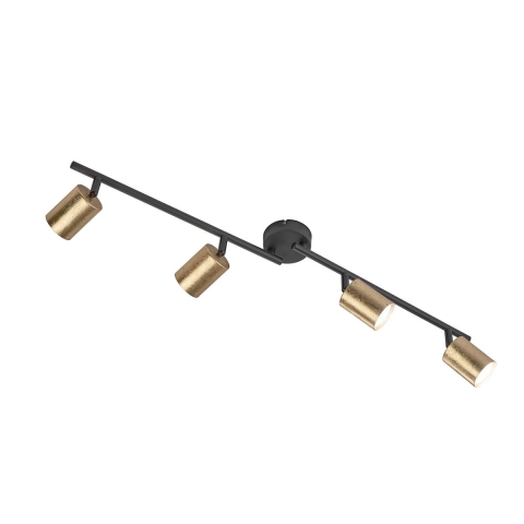 Deckenleuchte Gold/schwarz Mit Lichteffekt – Strahler Für Flur, Wohn- Und Schlafzimmer