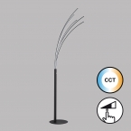 LED Stehleuchte, Schwarz, Tastdimmer, Farbwechsler, CCT, 190 cm Höhe, Bürobeleuchtung, Caféstehleuchte, Schlafzimmerstehleuchte, Wohnzimmerleuchte, Leseleuchte, Innenraumbeleuchtung, Wohnraumbeleuchtung, IP20