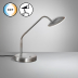 LED Tischleuchte, Tastdimmer, Farbwechsler, Modern, 60 cm Höhe, Schreibtischleuchte, Bürotischlampe, Officeleuchte, Bettleuchte, Nachttischlampe, Innenraumbeleuchtung, Wohnraumbeleuchtung, IP20