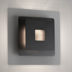 LED Wandleuchte, Schwarz, Quadrat, Indirektes Licht, 18 cm x 18 cm, Hotel Wandlampe, Restaurantwandleuchte, Praxiswandlampe, Wartezimmerwandleuchte, Cafébeleuchtung, Wohnzimmerleuchte, Schlafzimmerwandleuchte, Innenraumbeleuchtung, Wohnraumbeleuchtung, IP20
