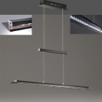 LED Pendelleuchte, Tastdimmer, Höhe verstellbar, Farbwechsler, 115 cm x 9 cm, Tresenleuchte, Praxisbeleuchtung, Thekenleuchte, Caféleuchte, Büropendellampe, Officehängeleuchte, Esszimmerpendellampe, Küchenleuchte, Innenraumbeleuchtung, Wohnraumbeleuchtung, IP20