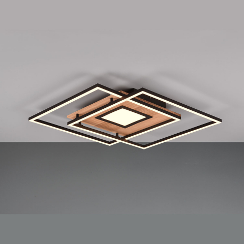 Küchenbeleuchtung LED Deckenleuchte, Farbwechsler, Dimmer, Fernbedienung, Nachtlicht, 50 cm x 50 cm, Schlafzimmerleuchte, Hotel Deckenleuchte, Cafébeleuchtung, Flur Deckenleuchte, Dekolampe