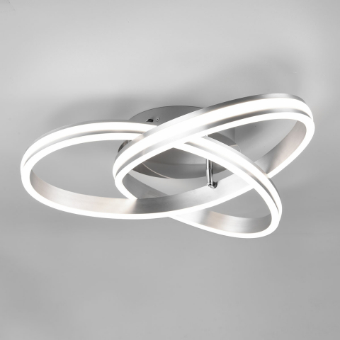 Bürobeleuchtung LED Deckenleuchte, Dip Switch, Farbtemperaturwechsler, Switch Dimmer, 59 cm Ø, Cafébeleuchtung, Hotelzimmer Deckenleuchte, Flurbeleuchtung, Schafzimmer Deckenlicht, Homeoffice Deckenleuchte, Flurbeleuchtung Innenraumbeleuchtung, Wartezimmerlicht