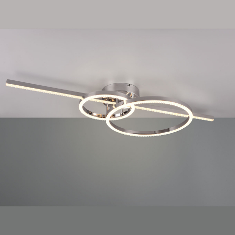 LED Deckenleuchte, Dimmer, Farbwechsler, Fernbedienung, Nachtlicht, 100 cm x 40 cm, Wohnzimmerbeleuchtung, Restaurantbeleuchtung, Café Deckenleuchte, Flurleuchte, Hotel Deckenleuchte, Praxisbeleuchtung, Wartezimmerleuchte