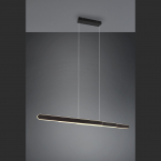 Restaurantbeleuchtung LED Pendelleuchte, Farbwechsler, Dimmer, Ausziehbar, Up-Down-Licht, 150 cm Höhe, Praxisbeleuchtung, Tresenbeleuchtung, Thekenleuchte, Büro Hängeleuchte, Homeoffice Pendelleuchte, Esszimmer Hängeleuchte