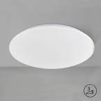LED Deckenleuchte, Rund, Switch Dimmer, Weiß, 30 cm Ø Wohnraumbeleuchtung, Hotelzimmerbeleuchtung, Restaurantbeleuchtung