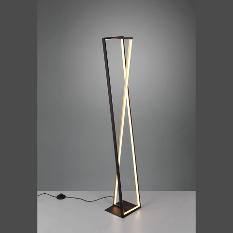 Éclairage de salon Lampadaire à LED, changeur de couleur, variateur, interrupteur à pied, hauteur 124 cm, lampe décorative, éclairage de café, lampadaire de salle d'attente, lampadaire de chambre d'hôtel, lampe de salon, lampe de designer