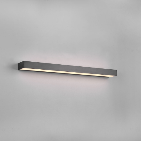 LED Aussen Wandleuchte, Rechteckig, Up-Down-Beleuchtung, IP44, 60 cm x 3 cm, Balkon Beleuchtung, Veranda Wandlicht, Outdoor Wandlampe, Mauerbeleuchtung, Fassadenbeleuchtung