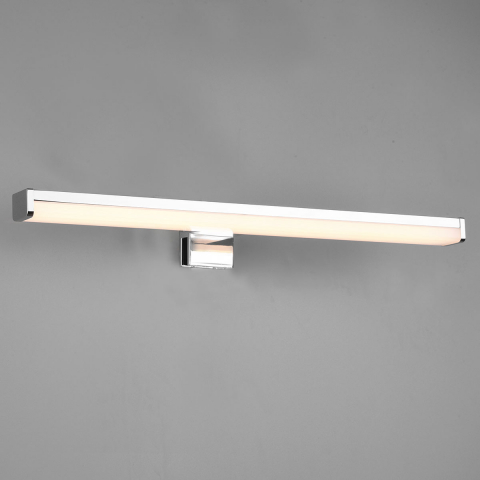 Badezimmerbeleuchtung, Spiegelbeleuchtung, Terrassenbeleuchtung, Balkonbeleuchtung LED Bad Wandleuchte, Länglich, Chrom, Weiss, IP44, 40 cm x 6 cm, Nassraumbeleuchtung, Duschbeleuchtung, Spa Wandleuchte, Hotel Badlampe