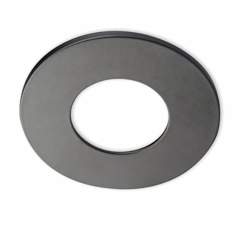 Industriegebäudebeleuchtung Blende, Cover, Einbaustrahler, Ringform, Schwarz, Sys-68, 8 cm Ø