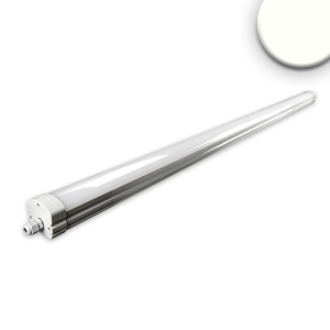 Éclairage de hall de production, éclairage d'atelier, éclairage de parking, éclairage de buanderie, luminaire linéaire à LED, blanc, plastique, IP65, 4000 K, longueur 160 cm