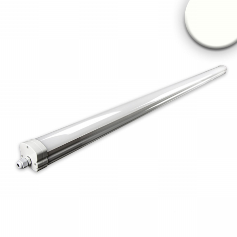 Produktionshallenbeleuchtung, Werkstattbeleuchtung, Parkhausbeleuchtung, Waschraumbeleuchtung, LED Linearleuchte, Weiss, Kunststoff, IP65, 4000 K, 160 cm Länge