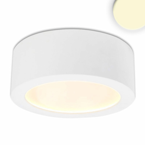 Schulbeleuchtung LED Aufbauleuchte, Weiß, Aluminium, Indirektes Licht, Rund, IP20, 15 cm Ø