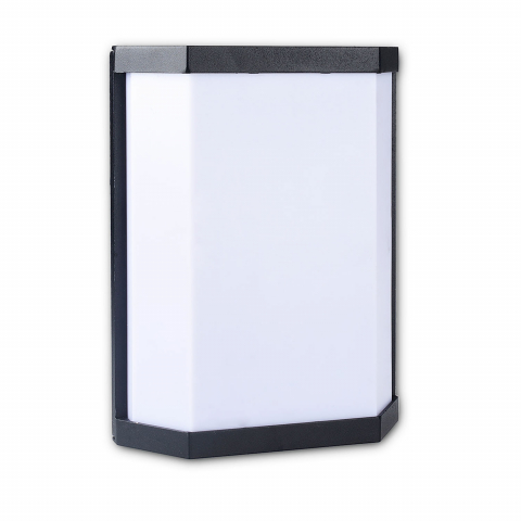 Aussen Wandleuchte, Flach, Anthrazit, Weiss, T45, IP54, 26 cm x 20 cm, Terrassenbeleuchtung, Fassadenleuchte, Türeingangsleuchte, Eingangsleuchte, Wegbeleuchtung, Hofbeleuchtung, Hotelaussenleuchte, Restaurantaussenwandlampe, Balkon Wandleuchte, Terrassenbeleuchtung, Verandabeleuchtung, Outdoorleuchte