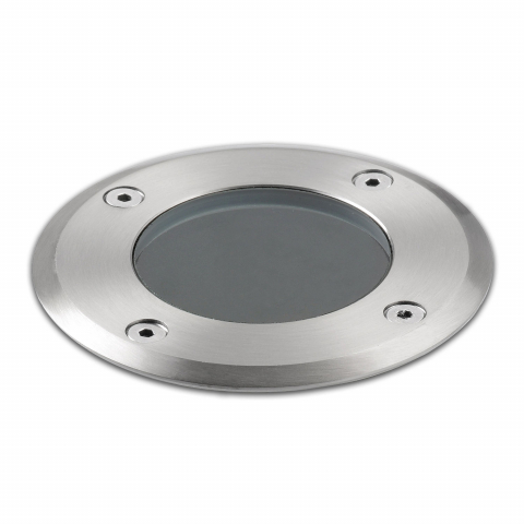 Bodenbeleuchtung, Poolbeleuchtung, Terrassenbeleuchtung, Wegbeleuchtung, Einfahrtsbeleuchtung Aussen Bodeneinbaustrahler, Silber, Grau, Aluminium, Rund, IP67, 11 cm Ø