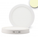 LED Deckenleuchte, Weiß, Rund, Flach, Dimmbar, IP42, 30 cm Ø, Kantinenbeleuchtung, Flurbeleuchtung, Treppenhausbeleuchtung, Gangleuchte, Kammerbeleuchtung, Balkon Deckenleuchte, Terrassenbeleuchtung, Veranda Deckenlicht
