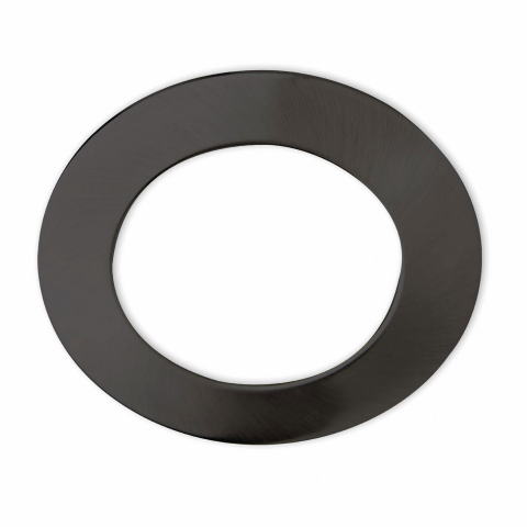 Küchenbeleuchtung Cover, Blende, Ringform, Einbaustrahler, Alumimium, Schwarz, 11 cm Ø