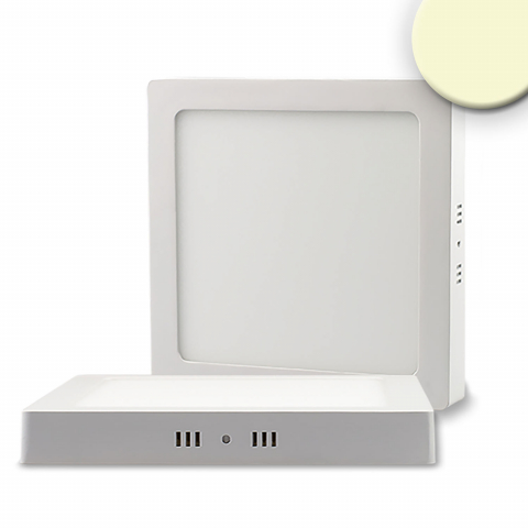 LED Deckenleuchte, Quadrat, Aluminium, Weiß, Dimmbar, IP42, 30 cm x 30 cm, Industriebeleuchtung, Balkon Deckenleuchte, Terrassen Deckenlampe, Verandabeleuchtung, Praxis Deckenleuchte, Wartezimmerbeleuchtung, Eingangsbeleuchtung, Vordachbeleuchtung, Outdoorleuchte, Küchendeckenlicht, Innenraumbeleuchtung
