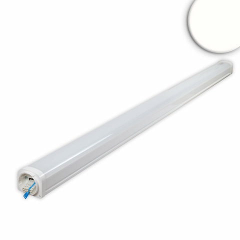 LED Linearleuchte, 1 Brennstelle, Weiss, Kunststoff, Notlichtfunktion, IP66, 150 × 6,3 cm