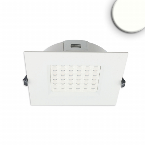 LED Einbaustrahler, Weiss, Aludruckguss, IP54, Dimmbar, 17 cm