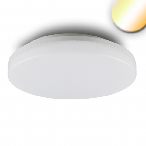 LED Außen Deckenleuchte, Rund, Farbwechsler, IP54, 33 cm Ø, Notstromleuchte, Außen Deckenleuchte, Terrassenbeleuchtung, Balkon Deckenleuchte, Bad Deckenlicht, Flurbeleuchtung, Treppenhausbeleuchtung, Gangleuchte