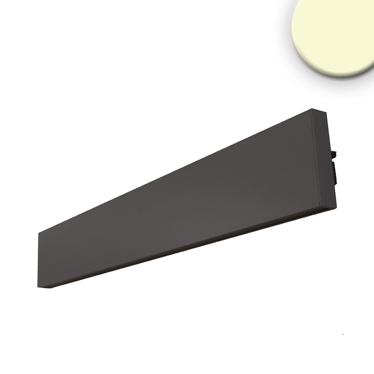 Restaurantbeleuchtung, Cafébeleuchtung, Wohnzimmerbeleuchtung, Hotelbeleuchtung, Küchenbeleuchtung, LED Wandleuchte, Linear, Up-and-Down,  Schwarz, Aluminium, IP40, 61 cm Länge, Flurbeleuchtung, Kammerbeleuchtung