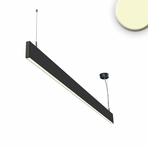 Bürobeleuchtung, Konferenzraumbeleuchtung, Schulbeleuchtung, Universitätsbeleuchtung, Lobbybeleuchtung LED Pendelleuchte, Schwarz, Up-Down-Licht, Prismatisch, 60 cm x 2 cm