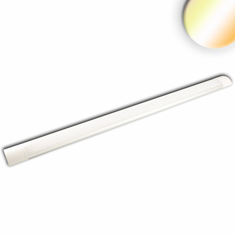 Küchenbeleuchtung, Werkstattbeleuchtung, Bäckereibeleuchtung, Gastronomiebeleuchtung, Unterbaubeleuchtung, Laborbeleuchtung, LED Aufbauleuchte, Aluminium, Weiss, ColorSwitch, IP42, 119 cm Länge