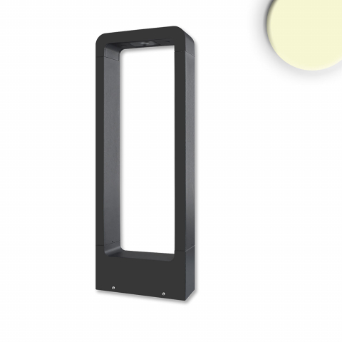 Gartenbeleuchtung, Wegbeleuchtung, Terrassenbeleuchtung, Vorgartenbeleuchtung, Parkbeleuchtung, LED Aussen Stehleuchte, Schwarz, Aluminium, IP54, 60 cm Höhe