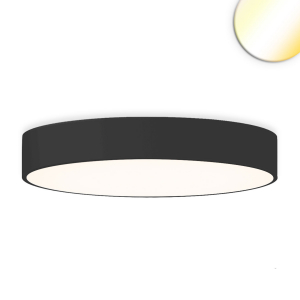 Bürobeleuchtung, Praxisbeleuchtung, Ladenbeleuchtung, Hotelbeleuchtung, LED Deckenleuchte, Schwarz, Rund, ColorSwitch, Dimmbar, 80 cm Ø, Restaurantbeleuchtung, Kaufhausbeleuchtung