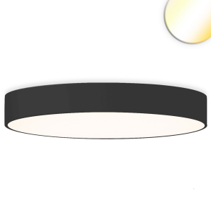 Verwaltungsgebäudebeleuchtung, Praxisbeleuchtung, Restaurantbeleuchtung, Einkaufszentrumbeleuchtung, LED Deckenleuchte, Schwarz, Rund, ColorSwitch, 100 cm Ø, Hotelbeleuchtung, Treppenhausbeleuchtung