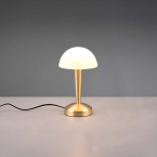 Schreibtischbeleuchtung, Tischleuchte, Vintage, Modern, Glas, Messing, Metall, Touch-Funktion, 26 cm Höhe, Bettleuchte, Nachttischleuchte, Sideboardbeleuchtung, Kommodenleuchte, Regalleuchte, Innenraumleuchte, Hotelzimmer Tischleuchte, Wohnraumbeleuchtung, IP20