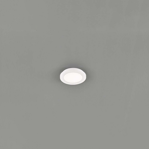 Badzimmerbeleuchtung, LED Bad Deckenleuchte, Wandleuchte, Switch Dimmer, Rund, Weiss, IP44, 17 cm Ø Balkonbeleuchtung, Kellerbeleuchtung, Waschraumbeleuchtung