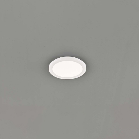 Badbeleuchtung LED Bad Deckenleuchte, Switch Dimmer, Weiss, Kunststoff, Rund, IP44, 26 cm Ø