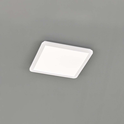 Flurbeleuchtung LED Bad Deckenleuchte, Quadratisch, Weiss, Kunststoff, Switch Dimmer, IP44, 40 cm x 40 cm