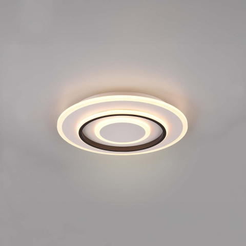 Schlafzimmerbeleuchtung, Flurbeleuchtung, Hotelzimmerbeleuchtung, Wohnzimmerbeleuchtung, Arbeitszimmerbeleuchtung LED Deckenleuchte, Rund, Fernbedienung, Farbwechsler, Dimmer, Timer, 41 cm Ø