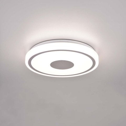 Bürobeleuchtung, Küchenbeleuchtung, Flurbeleuchtung, Hotelbeleuchtung, Praxisbeleuchtung LED Deckenleuchte, Wandleuchte, Chrom, Kunststoff, Rund, 4000 Kelvin, 33 cm Ø