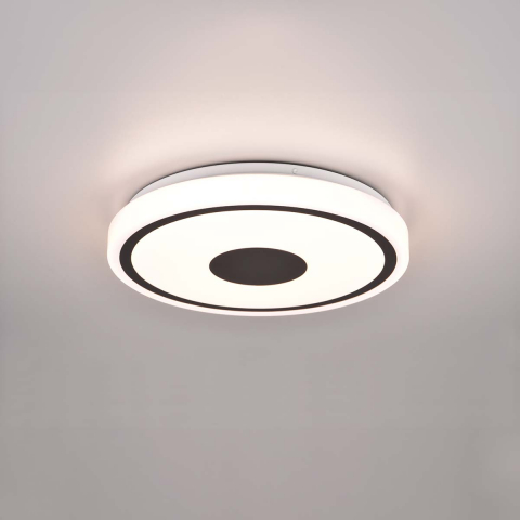 Küchenbeleuchtung, Esszimmerbeleuchtung, Wohnzimmerbeleuchtung, Restaurantbeleuchtung, Hotelbeleuchtung Moderne LED Deckenleuchte, Wandleuchte, Schwarz, Weiss, Kunststoff, Rund, 33 cm Ø