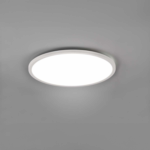 LED Deckenleuchte, Farbwechsler, RGBW, Dimmer, Fernbedienung, 40 cm Ø, Wohnzimmerbeleuchtung, Schlafzimmer Deckenleuchte, Flurbeleuchtung, Büro Deckenlicht, Wartezimmerleuchte, Praxisbeleuchtung, Innenraumbeleuchtung, Wohnraumbeleuchtung, IP20 