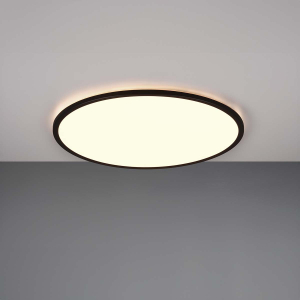 Wohnzimmerbeleuchtung, Hotelbeleuchtung, Küchenbeleuchtung, Restaurantbeleuchtung, Bürobeleuchtung, Home-Officebeleuchtung, LED Deckenleuchte, Rund, Schwarz, Weiss, Kunststoff, Dimmer, Farbwechsler, Fernbedienung, 50 cm Ø