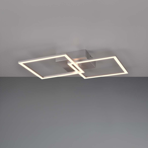 Wohnzimmerbeleuchtung LED Deckenleuchte, Wandleuchte, Quadratisch, Titanfarbig, 60 cm x 35 hlafzimmerbeleuchtung, Officebeleucm, Scchtung, Küchenbeleuchtung